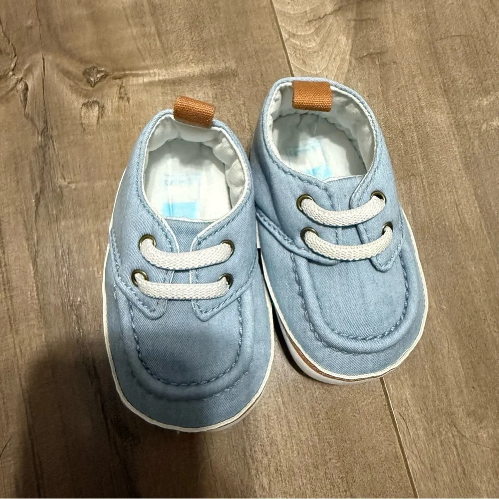 4 Pairs 0-3 Month Baby Shoes‎ Infant Size 1 Gymboree Carters Old Navy Trimfoot
